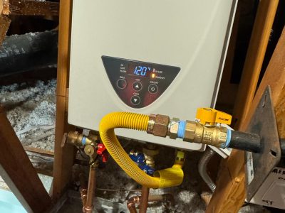 Wall Mounted Tankless Water Heater Installation